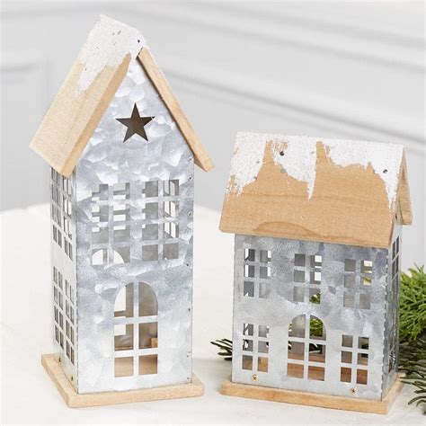 factory direct crafts small metal house|Factory Direct Craft Snowy Metal Saltbox House for Christmas .